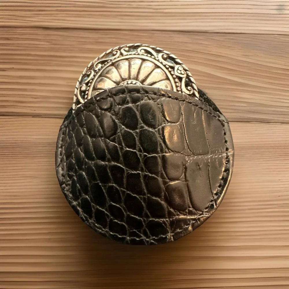 Vintage Brighton Jewelry Perfume Compact with Solid  Perfume Laugh‎ W/case